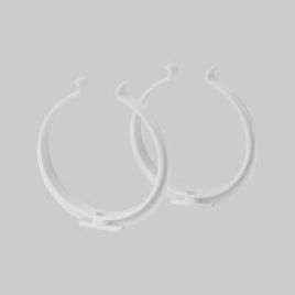 Kit staffe fermatubo per tubo tondo diametro 100 mm - confezione 2 pezzi