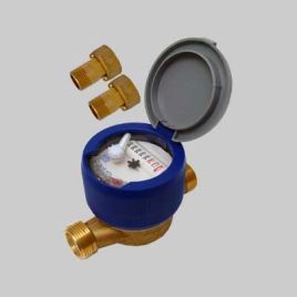 Contatore a secco 8 rulli usf sisma attacco 3/4"