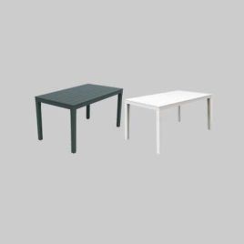 Tavolo componibile rettangolare sumatra cm 138x80x72h - col. antracite