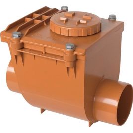 Valvola non ritorno in pvc d100 ad incollaggio colore rosso