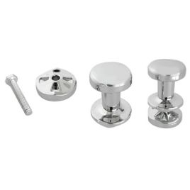 Coppia appendini per termoarredo cromo