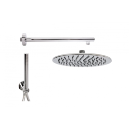 Kit doccia restyling tondo smart – braccio 35cm aisi304, soffione Ø25cm