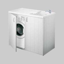 Mobile coprilavatrice 2 ante reversibile - cm 109x60x92,5h