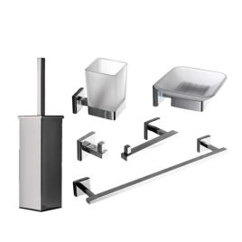 Composizione accessori bagno capannoli serie  nook kit da 8 pezzi