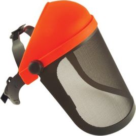 Visiera rete metallo fast pro h.cm 30 + reggicapo + coprifronte