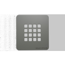 Griglia inox per piatto doccia ultraflat grigio - 12,5 x 12,8 cm