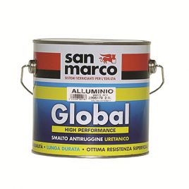 Global alluminio smalto color alluminio lt 0,75