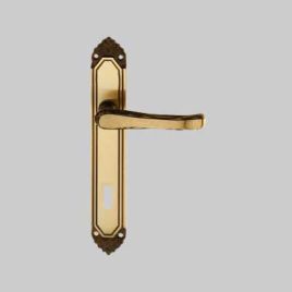 Maniglia fiorella con placca   q8/70