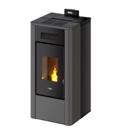 Stufa a pellet idro river 16 antracite ventilata wifi