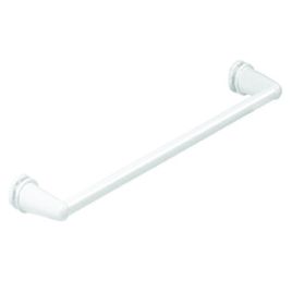 Porta asciugamani modello aga 40 in resina e metallo bianco. lunghezza cm 49