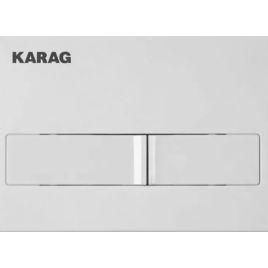 Placca c226-0130 carina  2 tasti bianca a doppia azione.