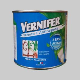 Smalto antiruggine allacqua vernifer satinato 500 ml - nero