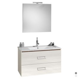 Mobile bagno sospeso "fantasy" con lavabo e specchio cm.90 bianco matrix