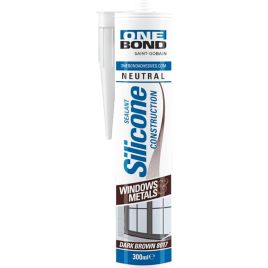 One bond silicone neu marrone 300 ml testa di moro 8017
