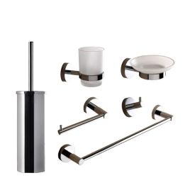 Composizione accessori bagno capannoli serie  hoop kit da 8 pezzi