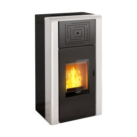 Termostufa idro a pellet nocciolino venua 31 kw bianco