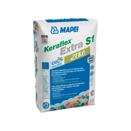 Keraflex extra s1 zero bianco kg. 25 c2tes1 collante cementizio per piastrelle