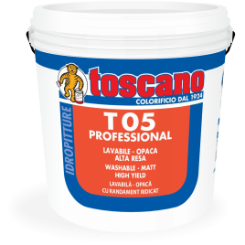 Pittura opaca per pareti e soffitti interni t 05 professional 14 lt