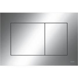 Tecenow placca wc 2t in plastica cromata lucida