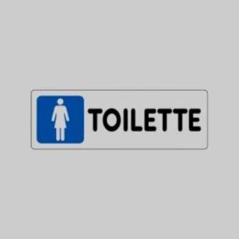 Etichetta toilette donne 15x5 cm conf. da 10 pz