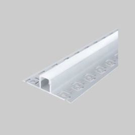 Canalina per strip led 5112 12,5x13,3 mm, larghezza interna max. 9 mm - barra 2 mt
