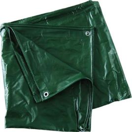Telone occhiellato pvc verde effe gr/mq 280 mt 3x4