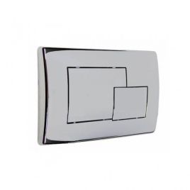 Placca di scarico modello eco finitura cromo 2 pulsanti