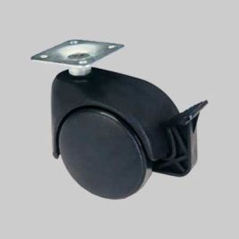 Ruota arredamento art. 164bis avo c/freno 50 mm - portata 40 kg