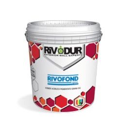 Fondo acrilico pigmentato bianco opaco grana 0.6 lt.14