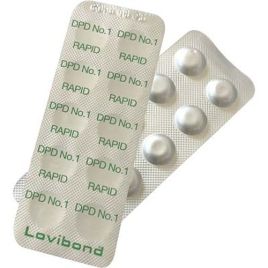Reagente x test analisi cloro + bromo x piscina cf=pastiglie 10 conf. da 10cf
