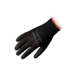 Paio guanti supportati in poliuretano pu13 black taglia xl