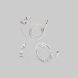 Auricolare con filo 10 mw - 120 cm - attacco type c