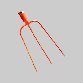 Forca da fieno in acciaio forgiato 3 denti 3 denti