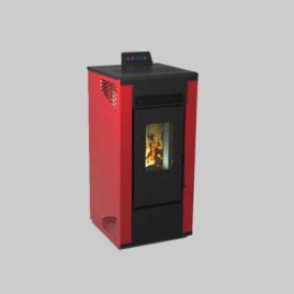Stufa a pellet roxy 7,87 kw - bordeaux