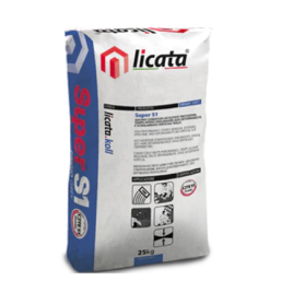 Colla super s1 grigia c2te kg. 25  adesivo per piastrelle e pavimenti