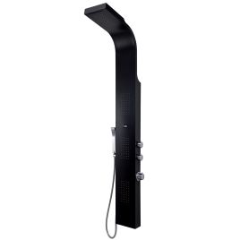 Pannello doccia spa 01 multifunzione nero.  167x19x48 mm