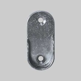 Reggitubo laterale tubo tondo diametro 18 mm - nichelato conf. da 50 pz