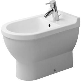 Bidet stark 3 filo parete bianco lucido 370x560. rubinetteria non inclusa