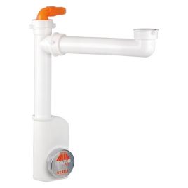 Sifone salva spazio 1 nt evolution per lavelli 1"1/2 d. 40 mm grigio