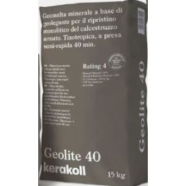 Geolite 40 per il ripristino di calcestruzzo armato kg 15