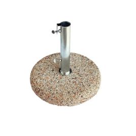 Base tonda in graniglia per ombrellone diametro 55 cm - tubo diametro 55/52 mm - 35kg