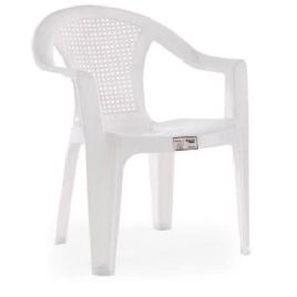 Sedia impilabile cm 45x53x77h - col. bianco