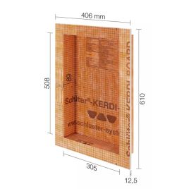 Nicchia per doccia prefabbricata rivestibile 30,5x50,8 kerdi board n tipo a