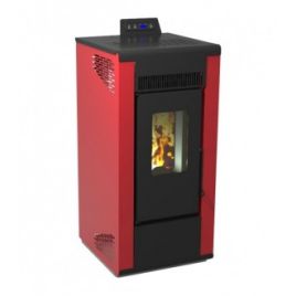 Stufa a pellet roxy 7,87 kw - bordeaux