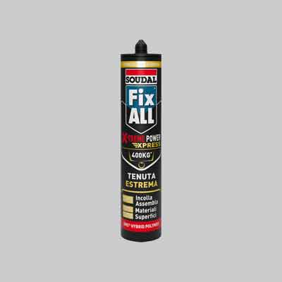 Adesivo sigillante fix all x-treme express soudal 280 ml - bianco