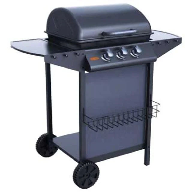 Barbecue a gas tre fuochi ideal star cm 104x55,4x97,7h