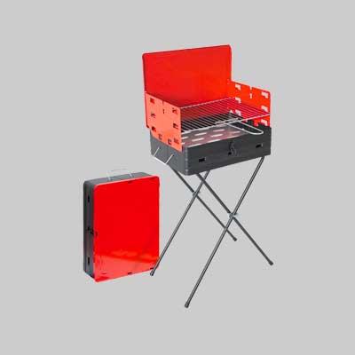 Barbecue a carbonella valigetta cm 43x31x77h