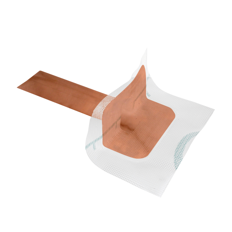 Bocchettone laterale poggiolo liquid fv s. mis. 57x48 mm colore rame Sgocciolatoio, caccia acqua