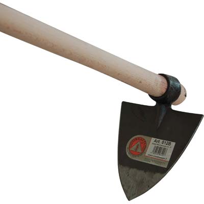 Zappa romana occhio tondo 012 + manico orsatti acciaio forgiato/faggio gr 400 mm 150x150 h.cm 130