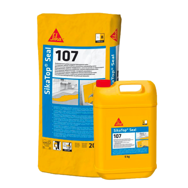 Malta cementizia elastica SikaTopSeal-107W(A+B) bianco 31,25 kg